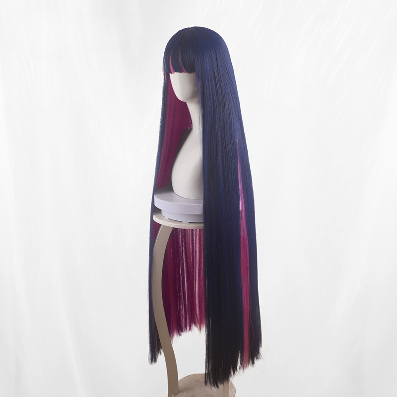 StockingShi Duo Jin Gradient Long Straight Layered Cosplay Wig for Panty & Stocking with Garterbelt - 512N - image 2