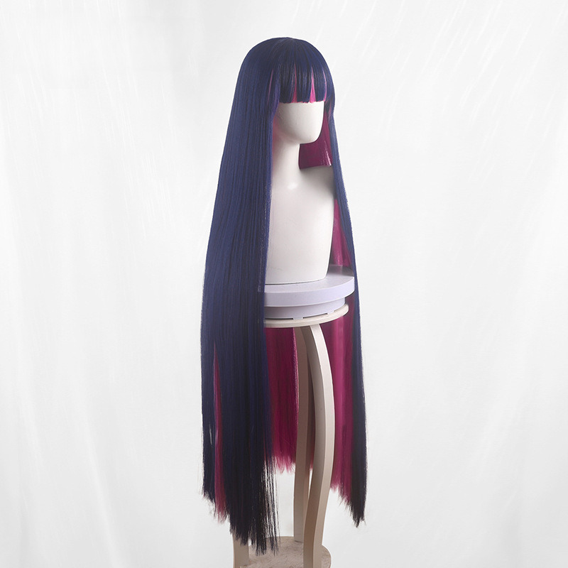 StockingShi Duo Jin Gradient Long Straight Layered Cosplay Wig for Panty & Stocking with Garterbelt - 512N - image 4