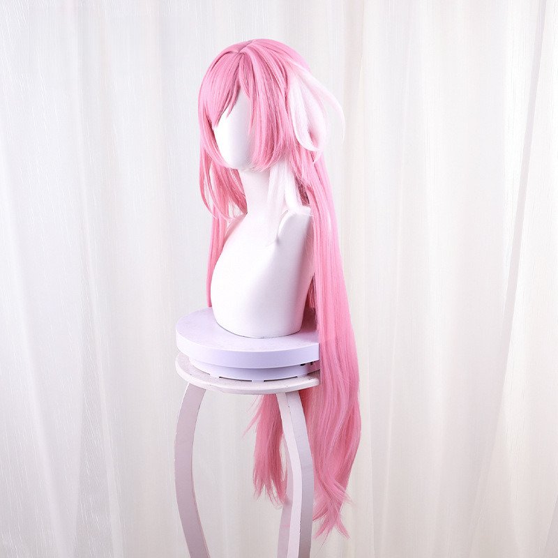 AI Li Xi Ya Zhen Wo Ren Zhi Lu Zhe Highlighted Pink Long Straight Cosplay Wig for Honkai Impact 3rd - 397L - Image 2