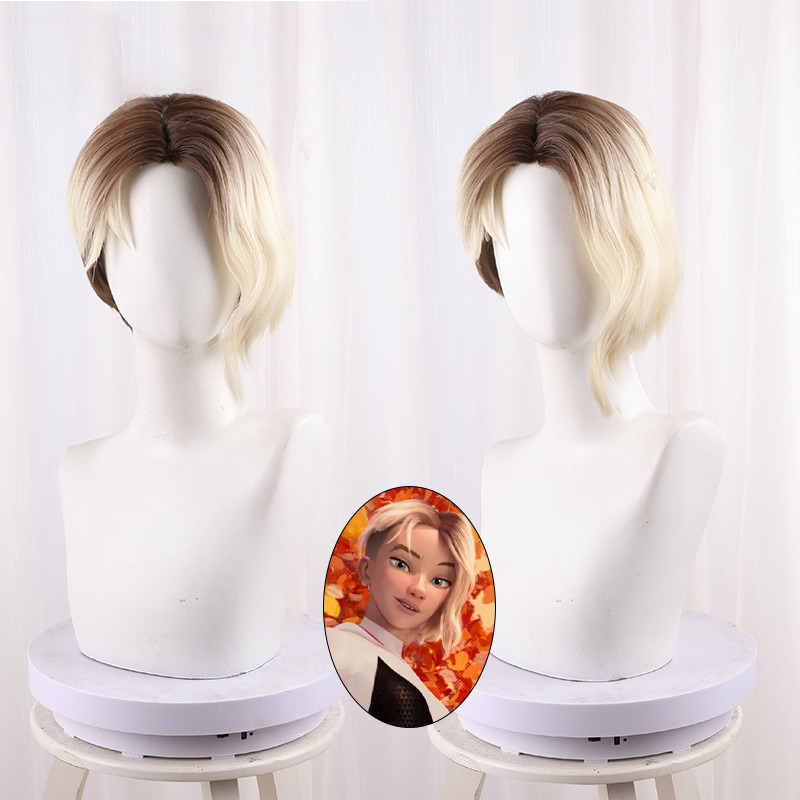 Gwen Stacy Gradient Blonde Short Cosplay Wig for Spider-Man - 512K