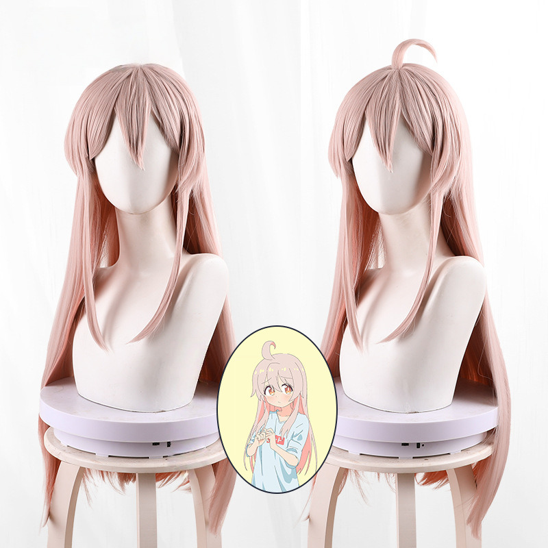 Mahiro Oyama Peach Pink Highlighted Long Straight Styled Cosplay Wig for Onimai: I'm Now Your Sister! - 512O - image 1