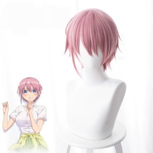 Ichika Nakano Pink Short Flipped Cosplay Wig for The Quintessential Quintuplets - 481A