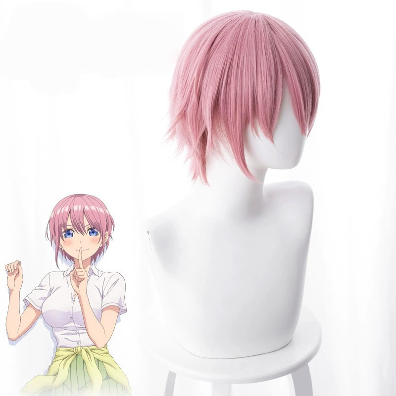 Ichika Nakano Pink Short Flipped Cosplay Wig for The Quintessential Quintuplets - 481A - Image 2
