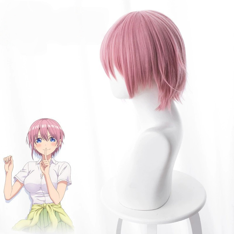 Ichika Nakano Pink Short Flipped Cosplay Wig for The Quintessential Quintuplets - 481A - Image 3