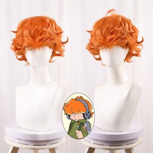 Brief Yellow Short Curly Styled Cosplay Wig for Panty & Stocking with Garterbelt - 411G