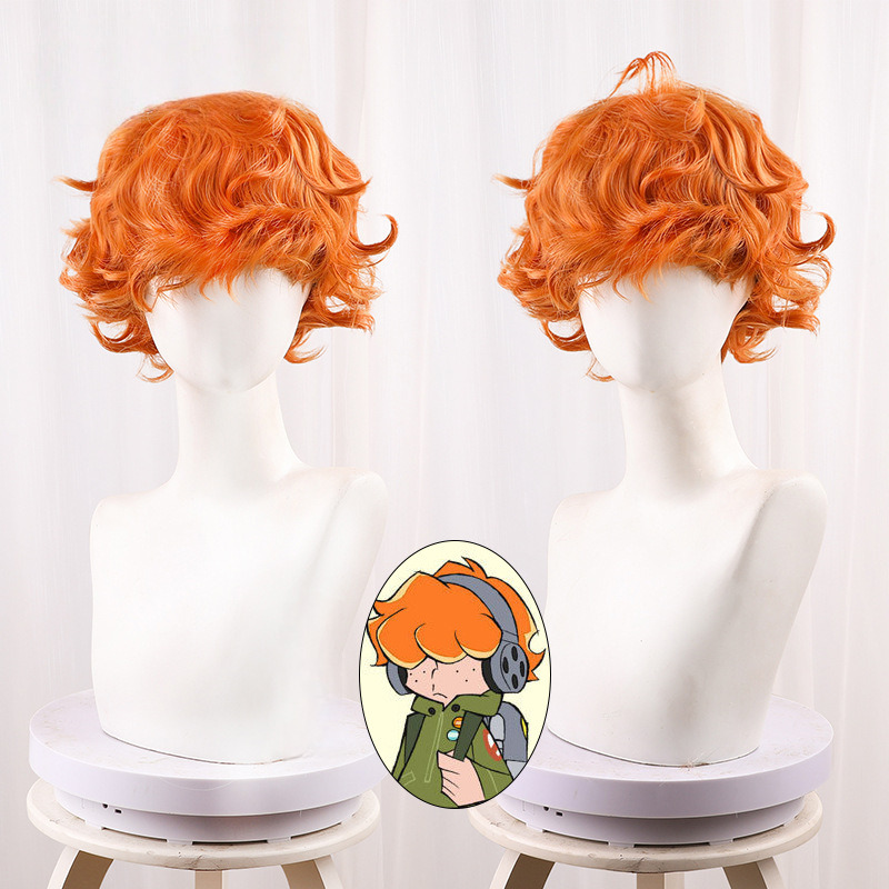 Brief Yellow Short Curly Styled Cosplay Wig for Panty & Stocking with Garterbelt - 411G