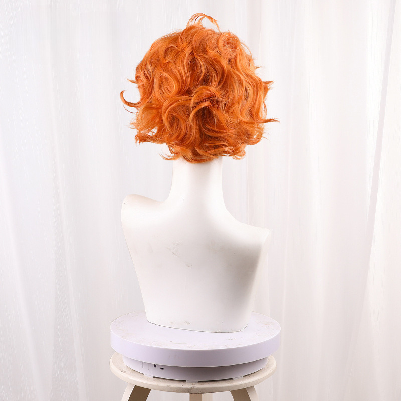 Brief Yellow Short Curly Styled Cosplay Wig for Panty & Stocking with Garterbelt - 411G - Image 2