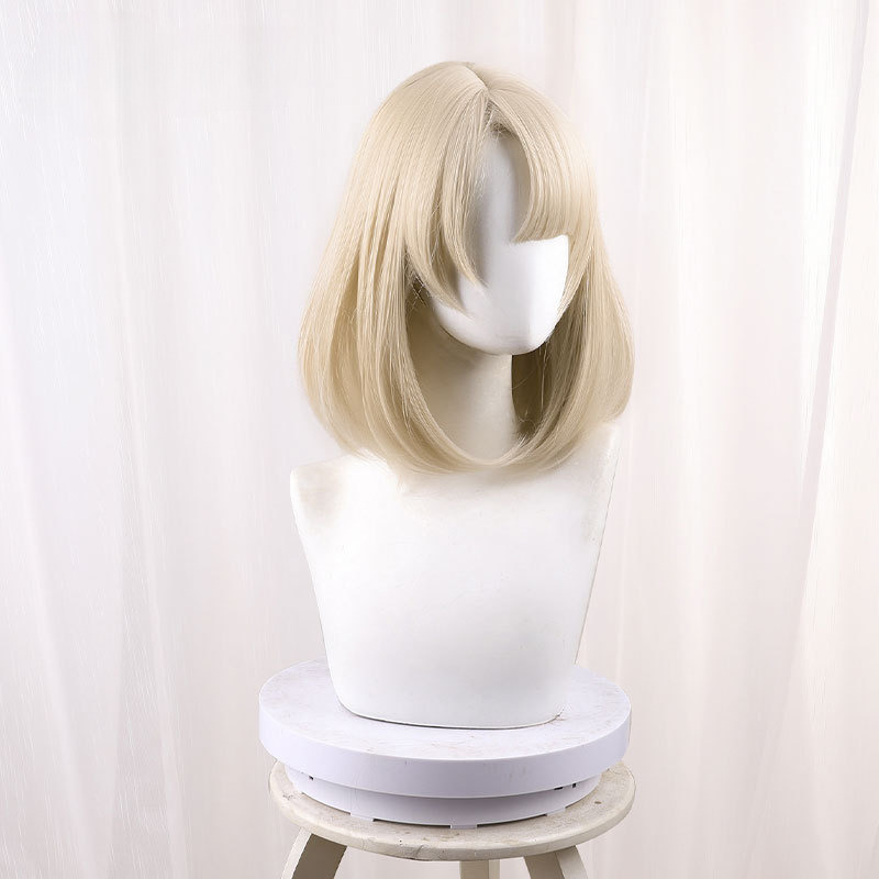 Freminet Beige Blonde Bob Short Styled Cosplay Wig for Genshin Impact - 559C - image 2