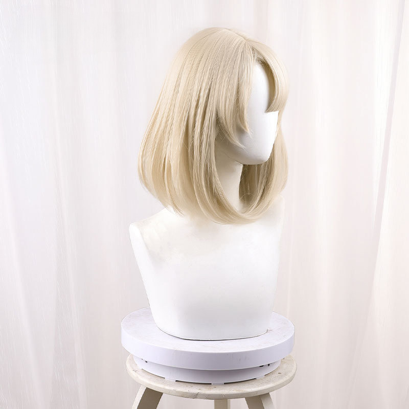 Freminet Beige Blonde Bob Short Styled Cosplay Wig for Genshin Impact - 559C - image 3