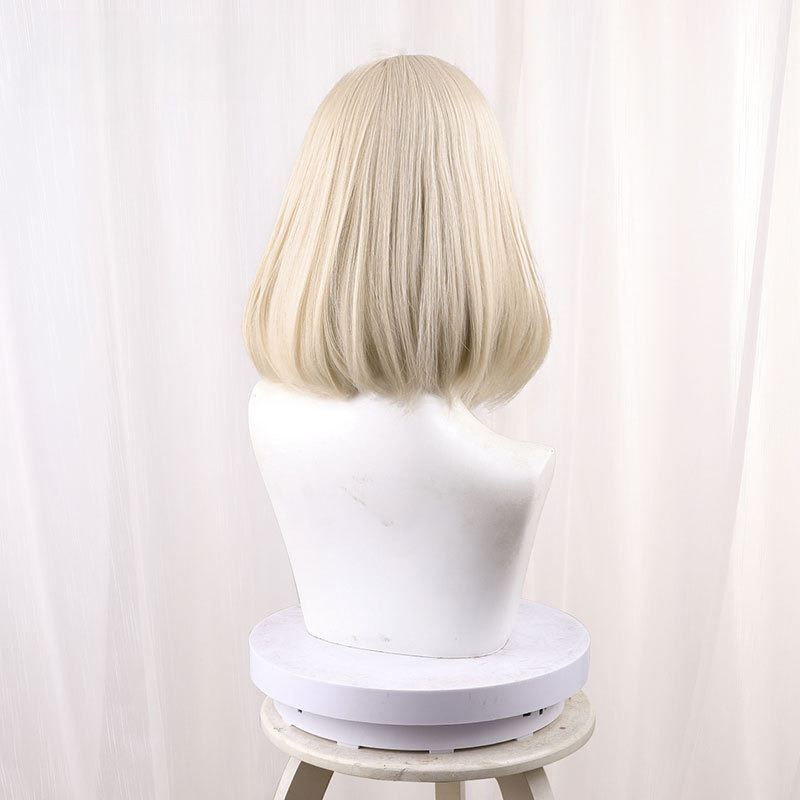 Freminet Beige Blonde Bob Short Styled Cosplay Wig for Genshin Impact - 559C - image 5