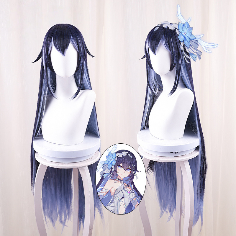 Seele Blue-purple Cosplay Wig for Honkai Impact 3rd - 397M - image 1