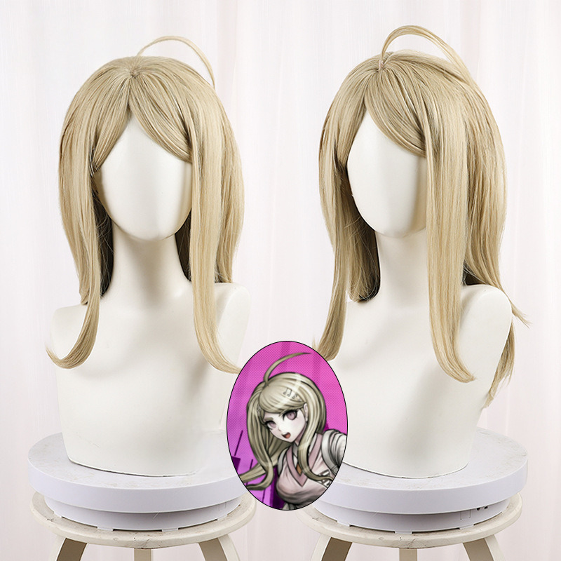 Kaede Akamatsu Yellow Medium-length Styled Cosplay Wig for Danganronpa V3: Killing Harmony - 325FA