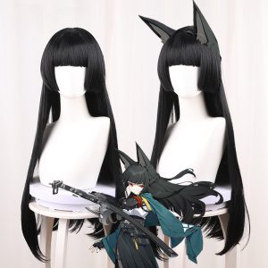 Hoshimi Miyabi Long Straight Ponytail Half-up Cosplay Wig for Zenless Zone Zero - 551E