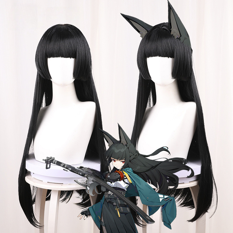 Hoshimi Miyabi Long Straight Ponytail Half-up Cosplay Wig for Zenless Zone Zero - 551E