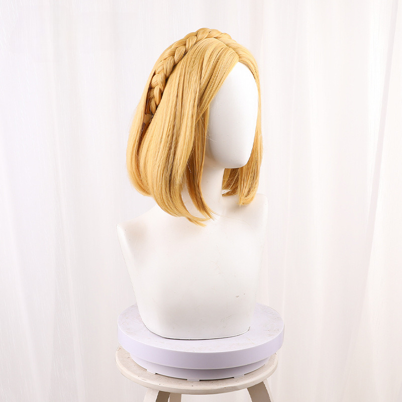 Sai Er Da Golden Blonde Bob Short Cosplay Wig for The Legend of Zelda - 548B - image 2