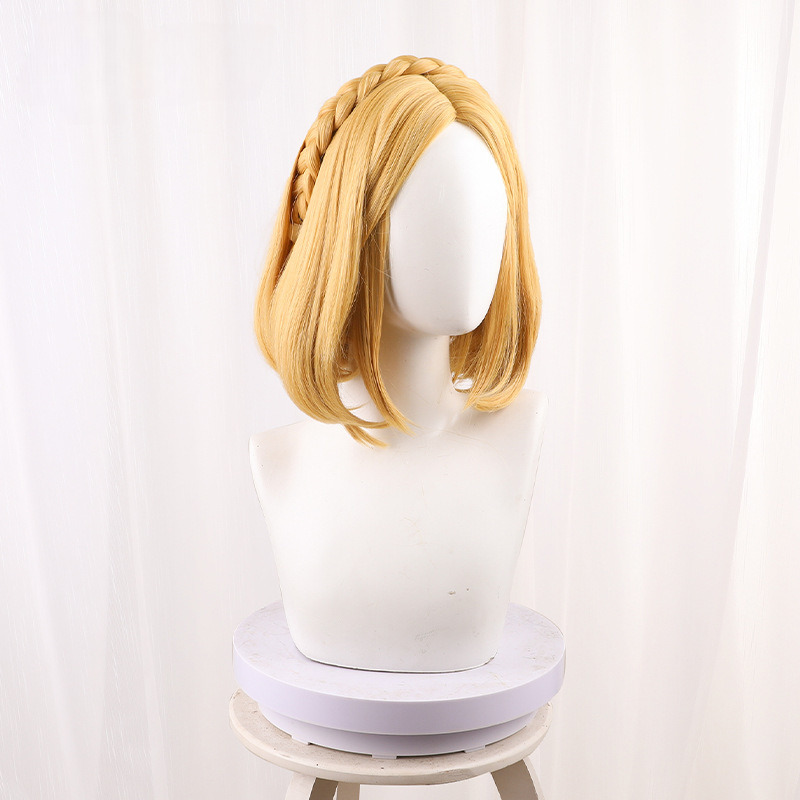Sai Er Da Golden Blonde Bob Short Cosplay Wig for The Legend of Zelda - 548B - image 3
