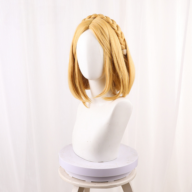 Sai Er Da Golden Blonde Bob Short Cosplay Wig for The Legend of Zelda - 548B - image 4