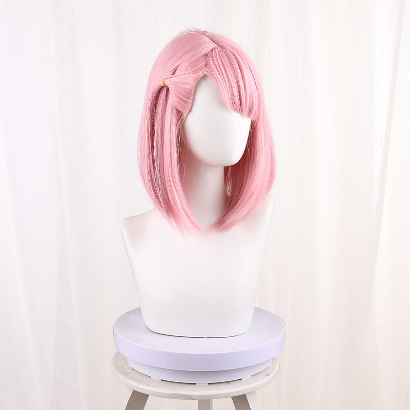 Charlotte Pink Side Ponytail Medium-length Styled Cosplay Wig for Genshin Impact - 559D - image 3