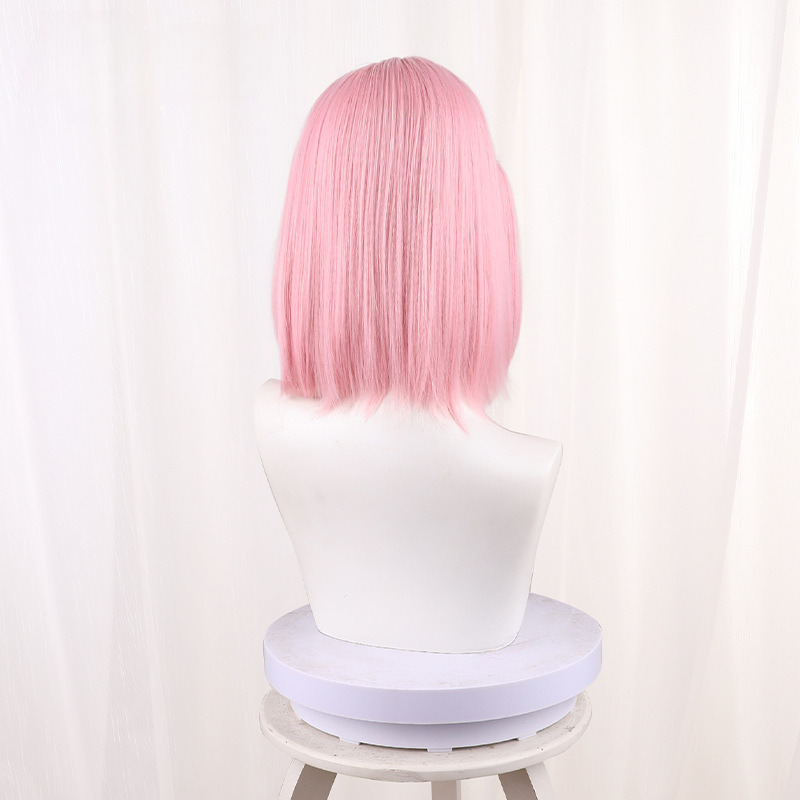 Charlotte Pink Side Ponytail Medium-length Styled Cosplay Wig for Genshin Impact - 559D - image 5