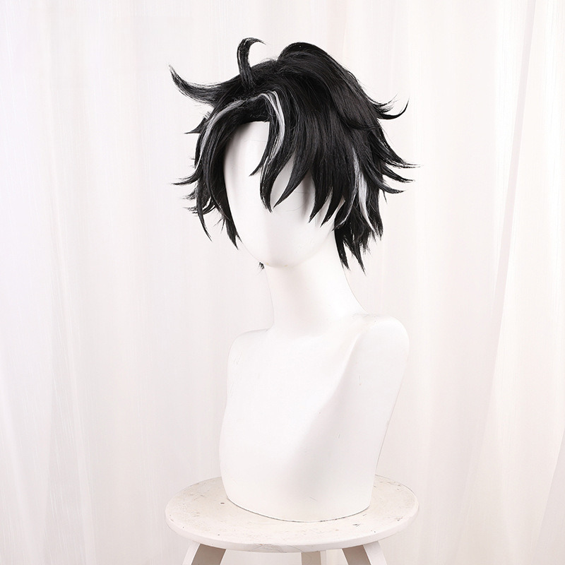 Wriothesley Highlighted Short Styled Cosplay Wig for Genshin Impact - 559E - Image 2