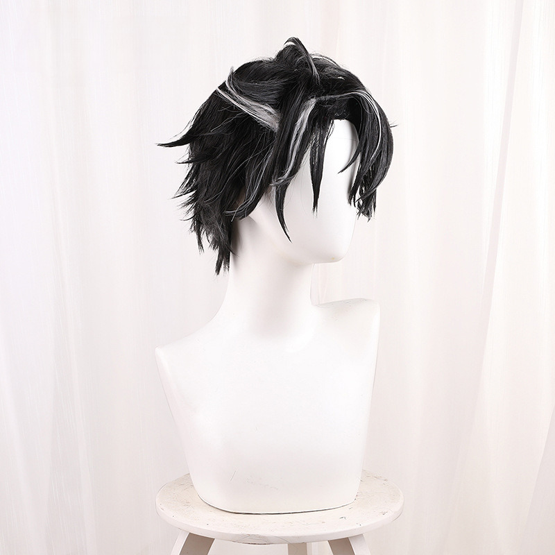 Wriothesley Highlighted Short Styled Cosplay Wig for Genshin Impact - 559E - Image 4