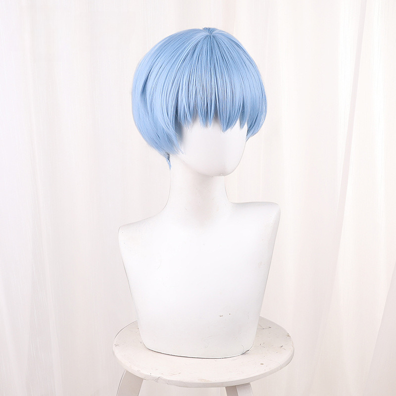 Frieren Light Blue Short Cosplay Wig - 512S - Image 3
