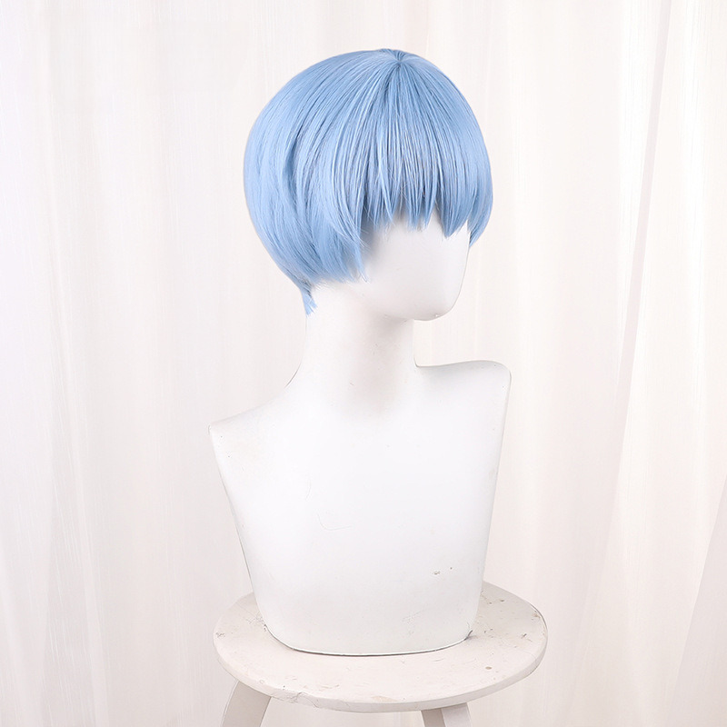 Frieren Light Blue Short Cosplay Wig - 512S - Image 4