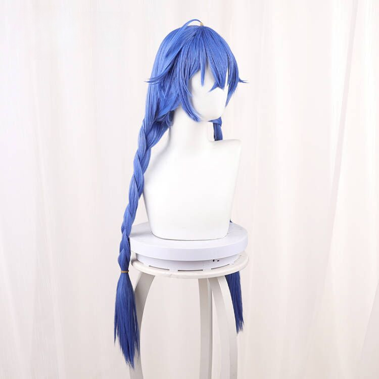 Roxy Migurdia Dark Blue Twin Braids Styled Cosplay Wig for Mushoku Tensei: Jobless Reincarnation - 558D - Image 4