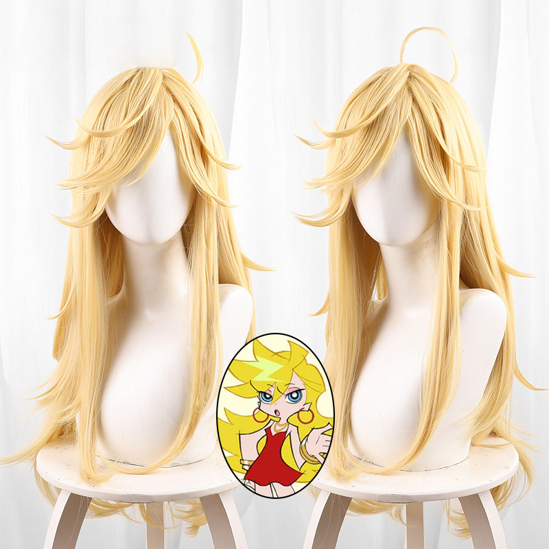 Panty Golden Blonde Long Flipped Styled Cosplay Wig for Panty & Stocking with Garterbelt - 512M
