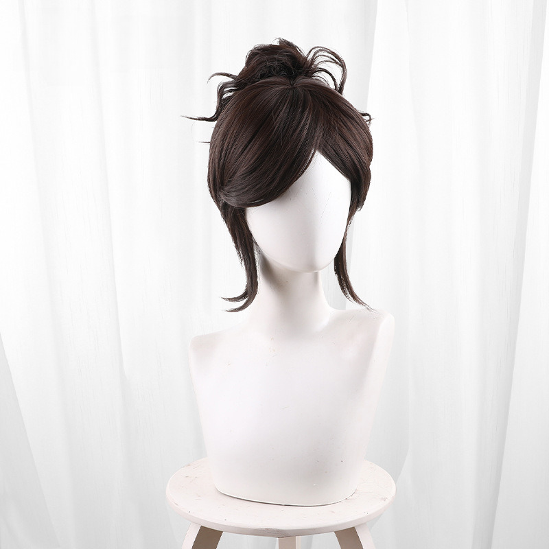Zhou Zhu Shi Ye Xiang Jia Ri Shen He Bun Hair Bun Cosplay Wig for Identity V - 562A - Image 3