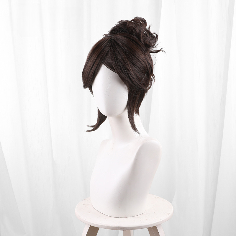 Zhou Zhu Shi Ye Xiang Jia Ri Shen He Bun Hair Bun Cosplay Wig for Identity V - 562A - Image 4