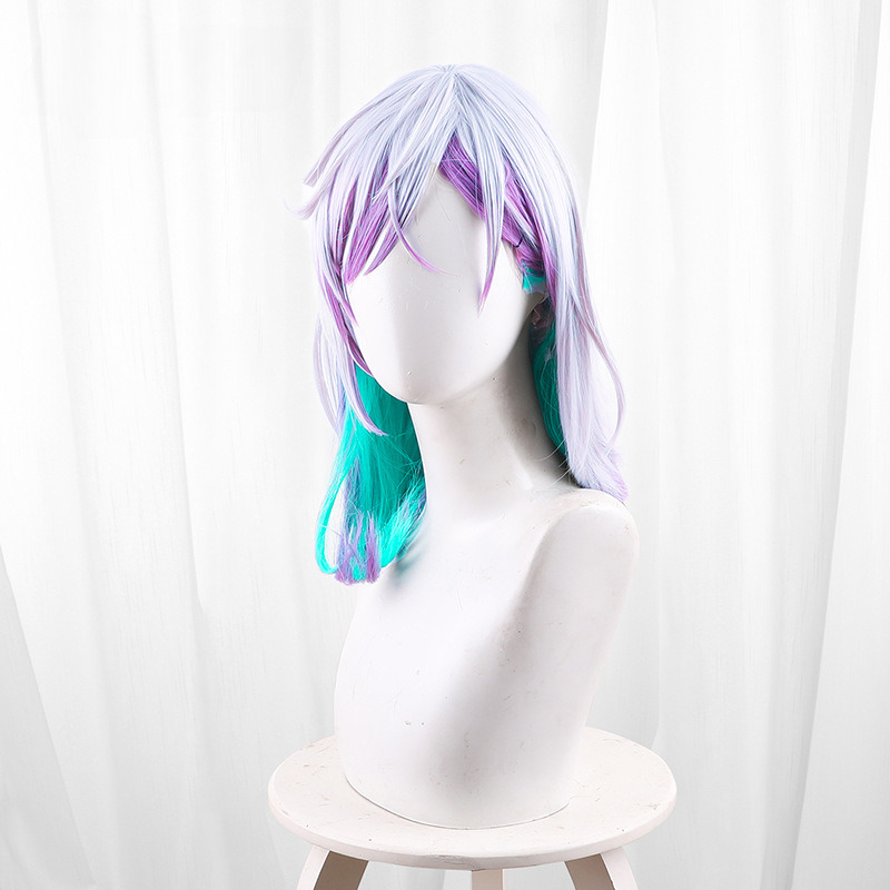 Kanata Yatonokami Multi-color Gradient Medium-length Cosplay Wig for Paradox Live - 565B - Image 4