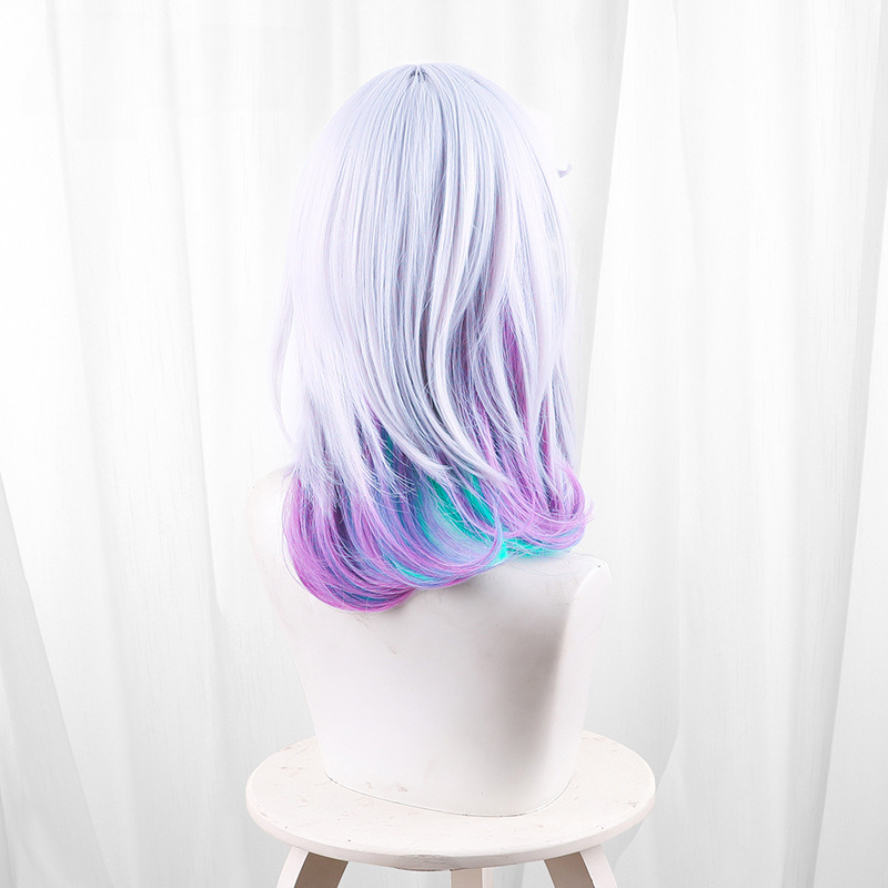 Kanata Yatonokami Multi-color Gradient Medium-length Cosplay Wig for Paradox Live - 565B - Image 5