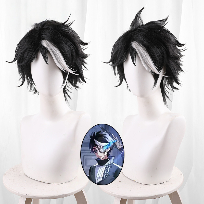 Seer Highlighted Short Flipped Styled Cosplay Wig for Identity V - 476RA
