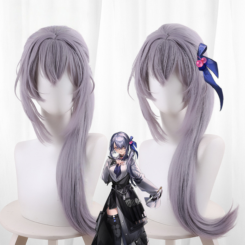 Kelvin Blue-purple Side Ponytail Long Cosplay Wig for Path to Nowhere - 540J
