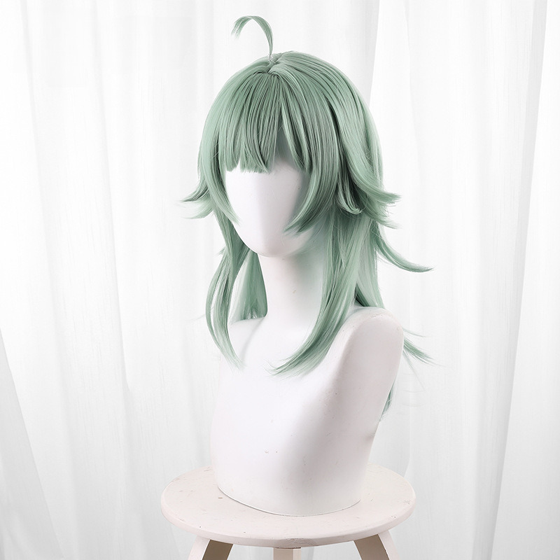 Huohuo Green Gradient Medium-length Flipped Cosplay Wig for Honkai: Star Rail - 544Y - Image 2