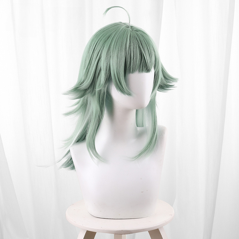 Huohuo Green Gradient Medium-length Flipped Cosplay Wig for Honkai: Star Rail - 544Y - Image 3