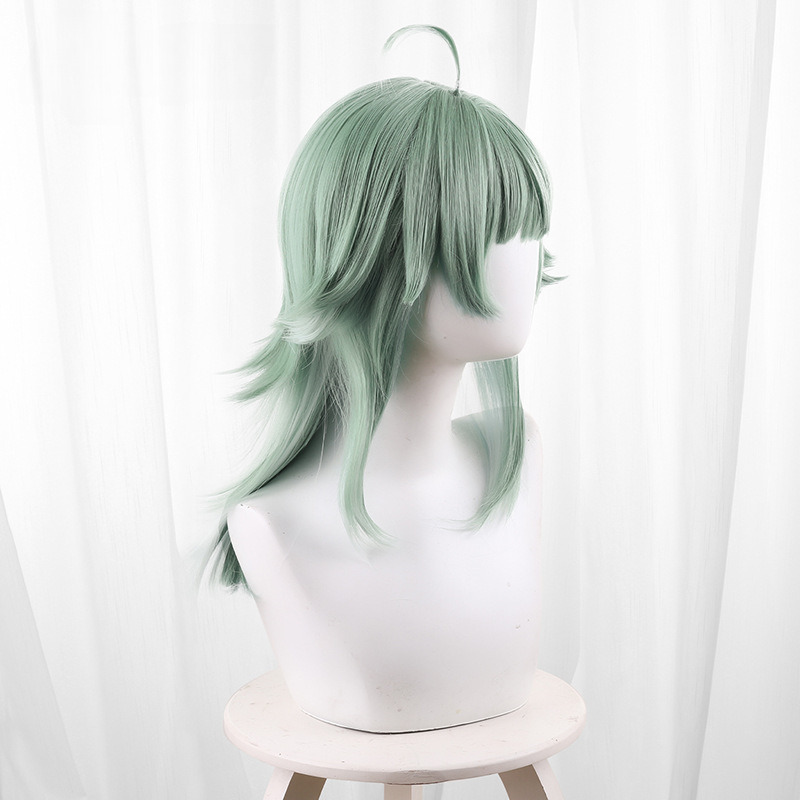 Huohuo Green Gradient Medium-length Flipped Cosplay Wig for Honkai: Star Rail - 544Y - Image 4