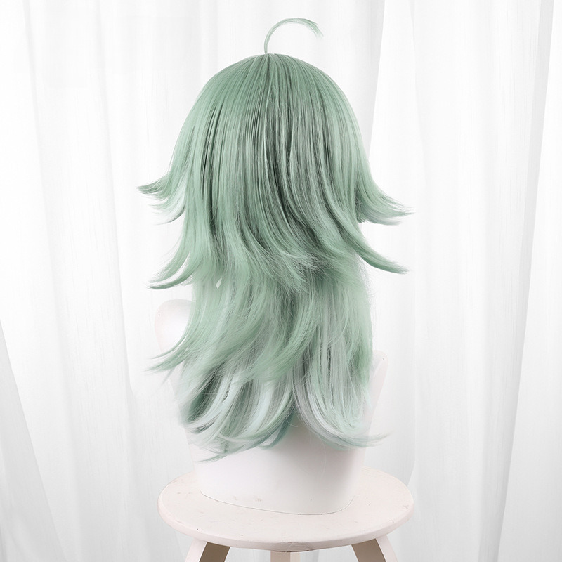 Huohuo Green Gradient Medium-length Flipped Cosplay Wig for Honkai: Star Rail - 544Y - Image 5