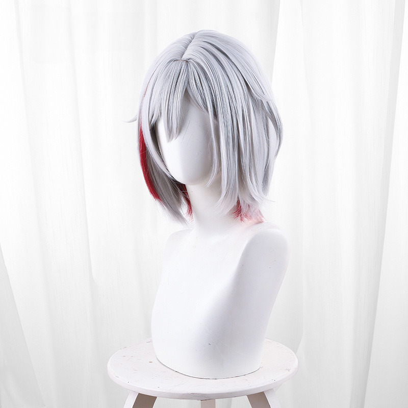 Topaz Silver-white Highlighted Short Flipped Cosplay Wig for Honkai: Star Rail - 544W - Image 2