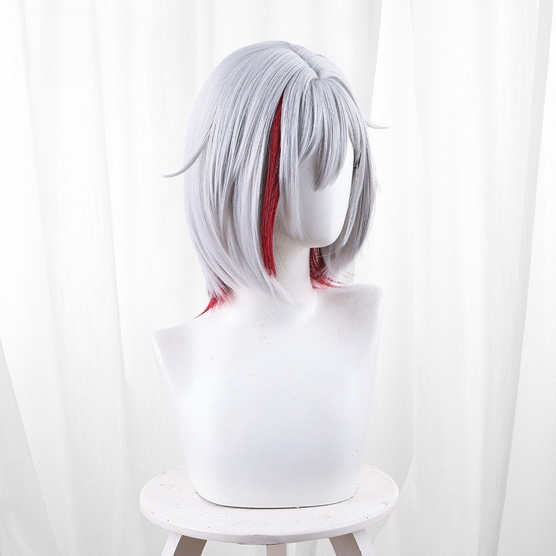 Topaz Silver-white Highlighted Short Flipped Cosplay Wig for Honkai: Star Rail - 544W - Image 3