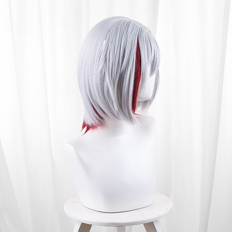 Topaz Silver-white Highlighted Short Flipped Cosplay Wig for Honkai: Star Rail - 544W - Image 4