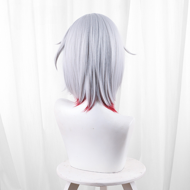 Topaz Silver-white Highlighted Short Flipped Cosplay Wig for Honkai: Star Rail - 544W - Image 5