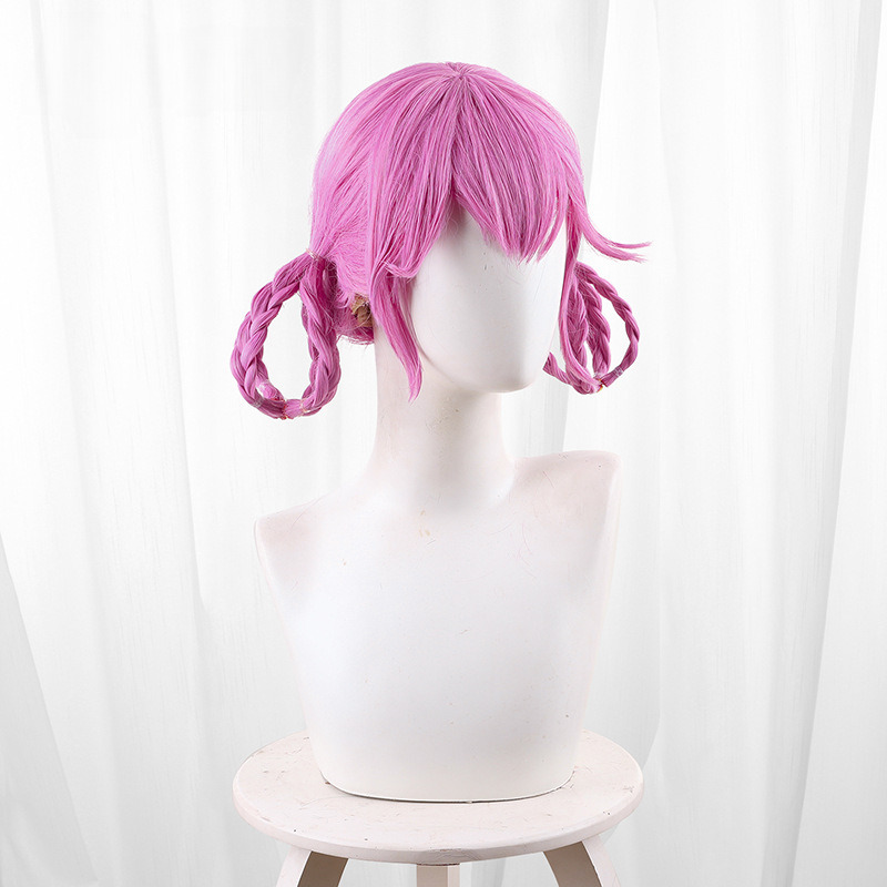 Cheerleader Pink-purple Twin Braids Styled Cosplay Wig for Identity V - 476YA - Image 3