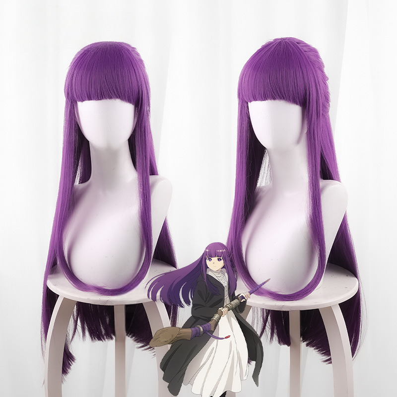 Frieren Ponytail Half-up Long Cosplay Wig - 512V