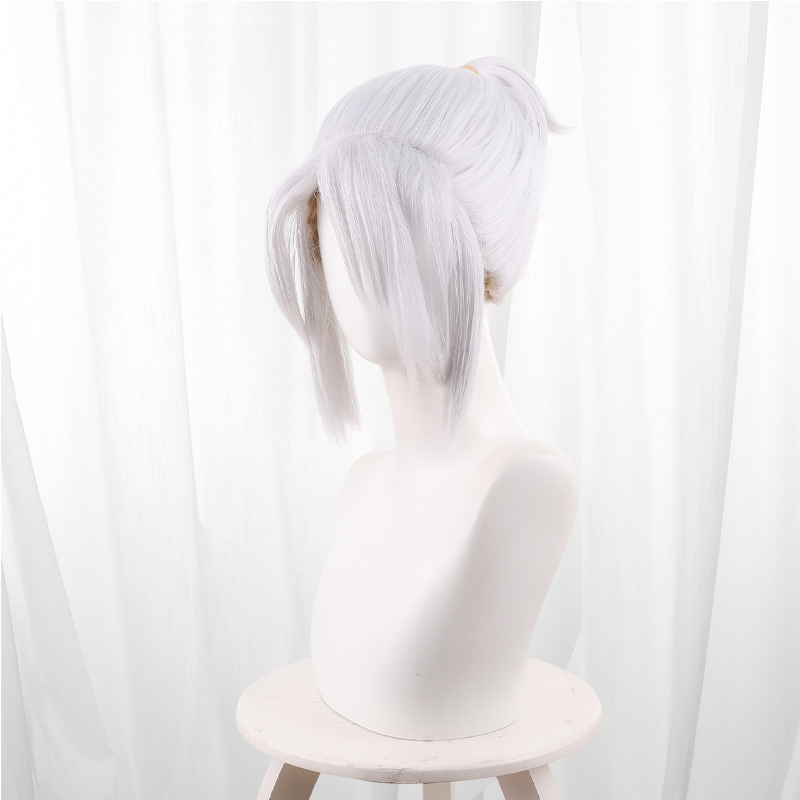 Jett Silver-white Ponytail Cosplay Wig for VALORANT - 555C - Image 2