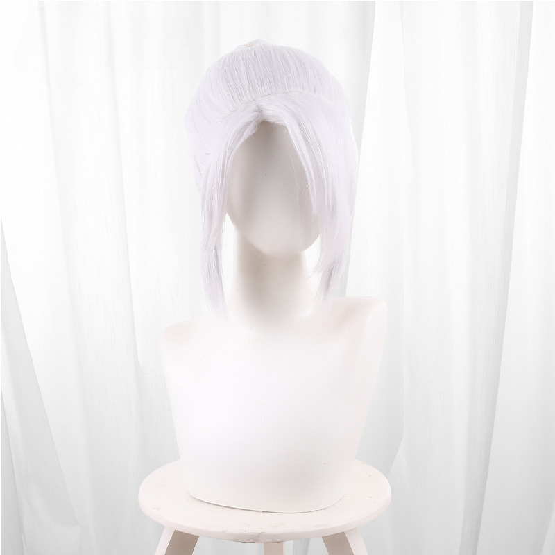 Jett Silver-white Ponytail Cosplay Wig for VALORANT - 555C - Image 3