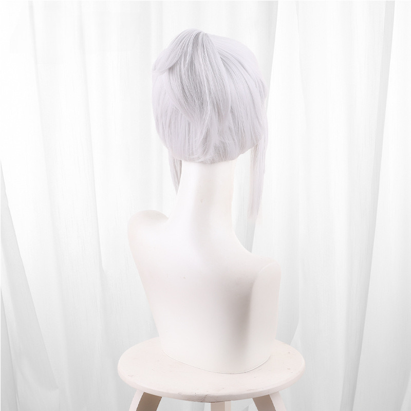 Jett Silver-white Ponytail Cosplay Wig for VALORANT - 555C - Image 5