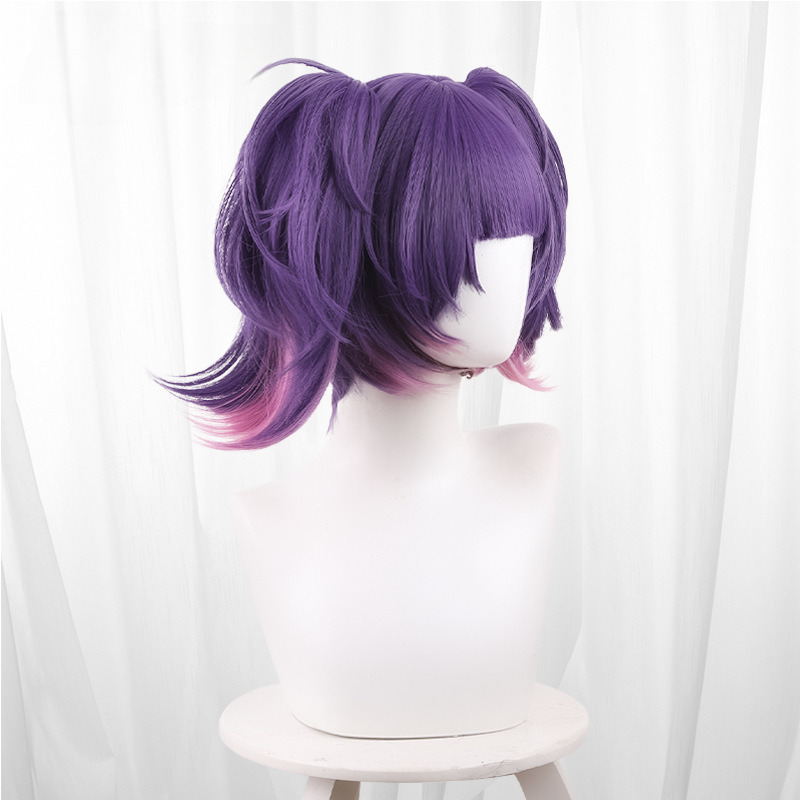 AI Ti Gui Ye Qi Lu Zi Gradient Pink Twin Ponytail Cosplay Wig for Path to Nowhere - 540K - Image 4