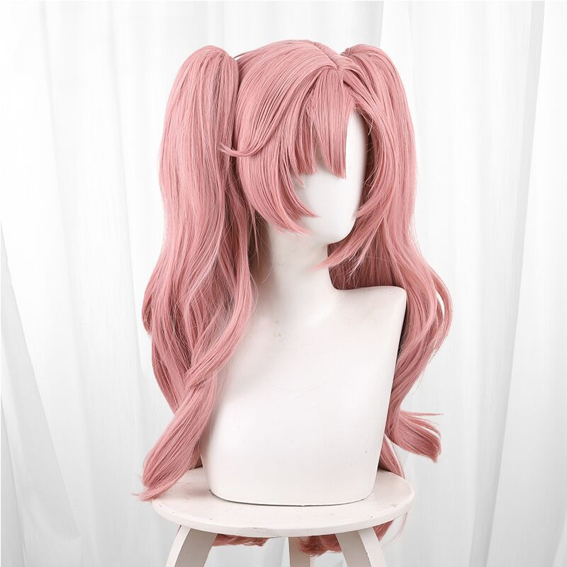 Nicole Demara Pink Scalp-top Clip-in Twin Ponytail Cosplay Wig for Zenless Zone Zero - 551A - Image 3